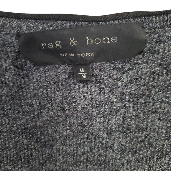 Rag & Bone Womens Size M Sweater Ribbed Knit Merino Wool Crewneck Minimalist - Picture 4 of 12